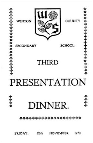 3rd Presentation Dinner, 1970