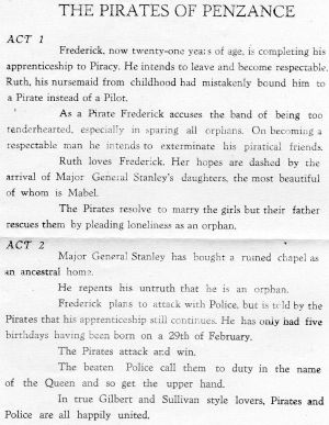 Pirates of Penzance, 1952