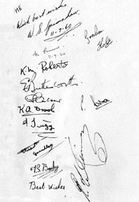 HMS PINAFORE, 1960 signatures