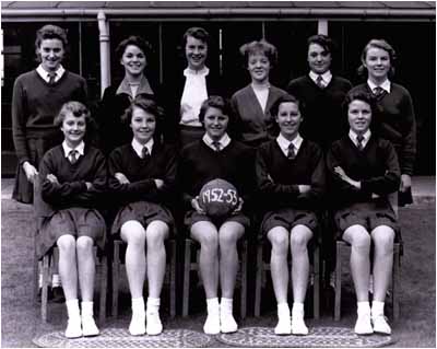 Girls Netball 1952-53