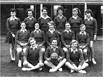 Girls Netball 1957-58